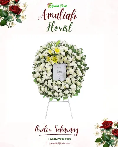 Krans Bunga Duka Cita di Semut
